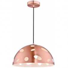 Φωτιστικό Κρεμαστό Καμπάνα Φ40cm E27 230V Χαλκός Μεταλλικό Καπέλο 3157/C